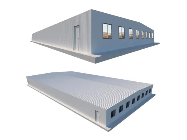 Nave industrial con fachada de paneles SmartPanel